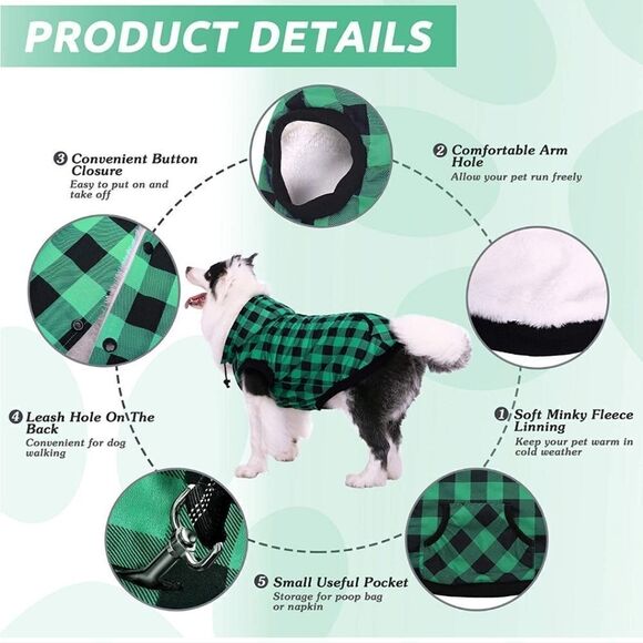 Phyxin dog cold weather coat - Picture 6 of 9